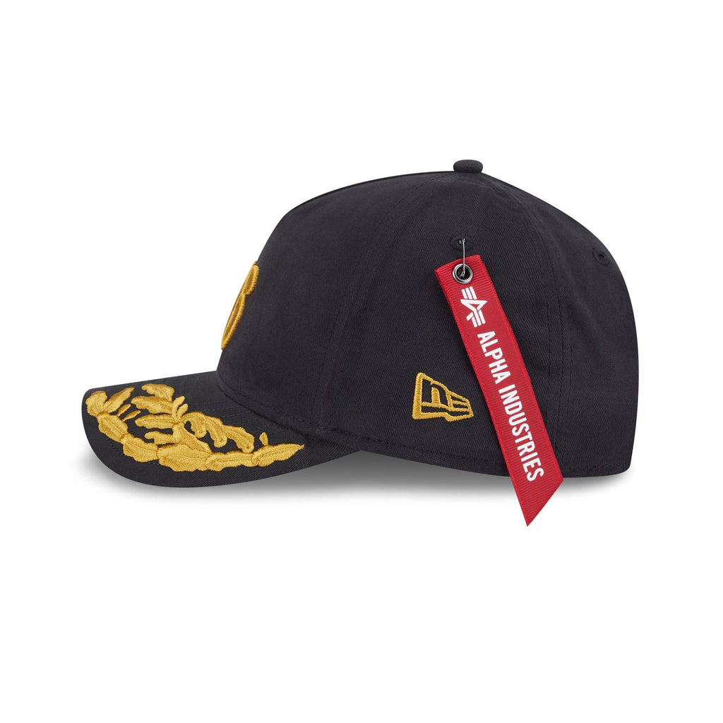 Alpha Industries x Philadelphia 76ers Black 9FORTY M-Crown A-Frame Snapback Hat