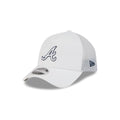 Atlanta Braves 2026 Batting Practice White 9FORTY APEX Trucker Hat