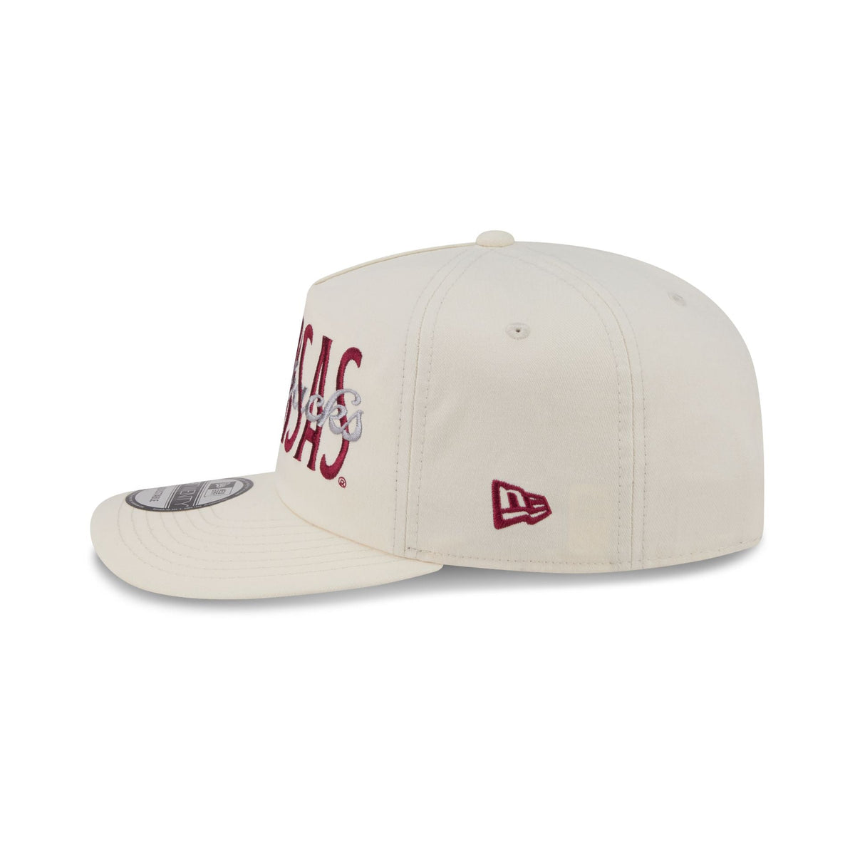 Arkansas Razorbacks Collegiate Script Ivory 19TWENTY Snapback Hat