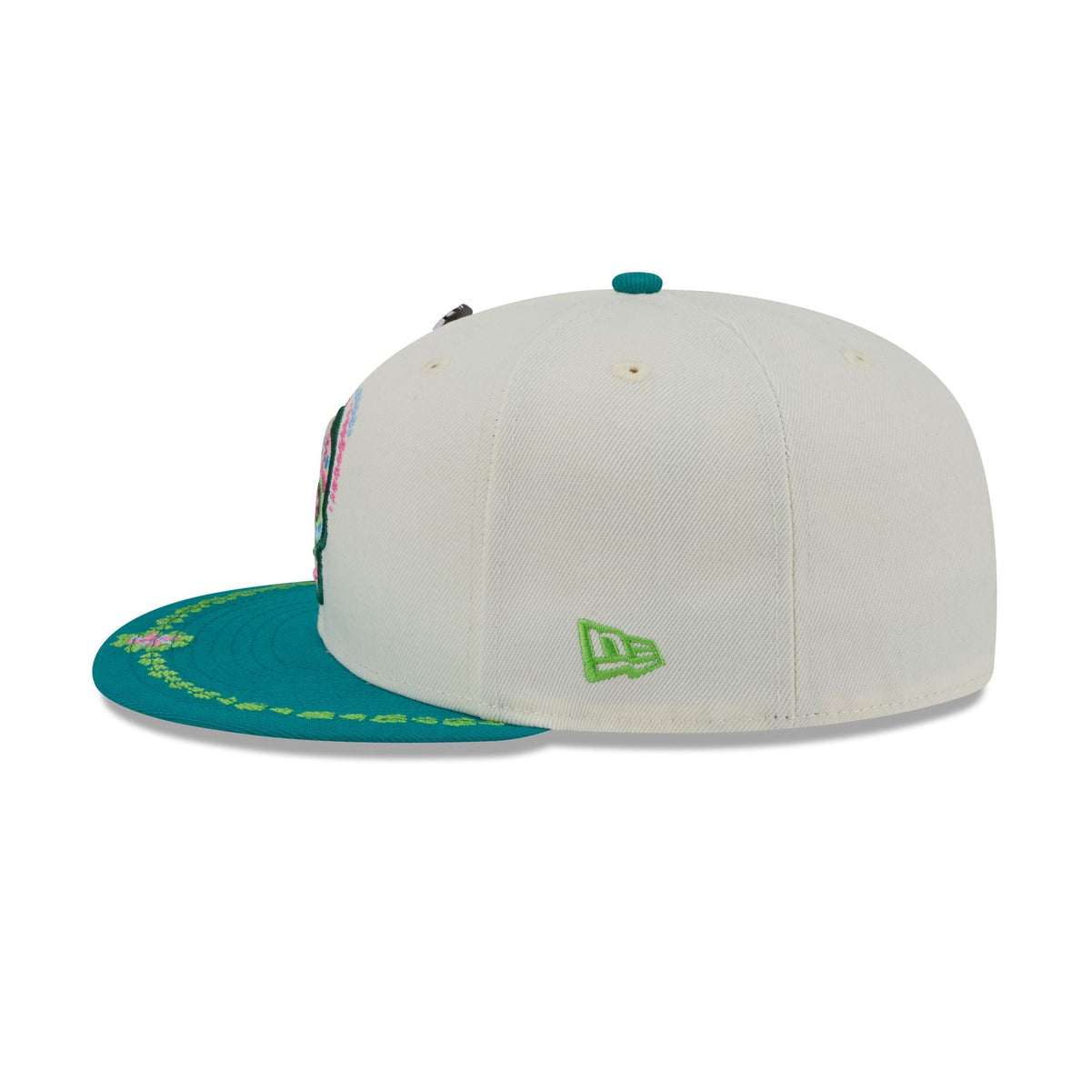 Athletics Day of the Dead Chrome White 59FIFTY Fitted Hat