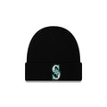 Seattle Mariners Black Cuff Knit Beanie Hat