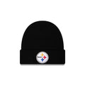 Pittsburgh Steelers Black Cuff Knit Beanie Hat