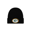 Green Bay Packers Black Cuff Knit Beanie Hat