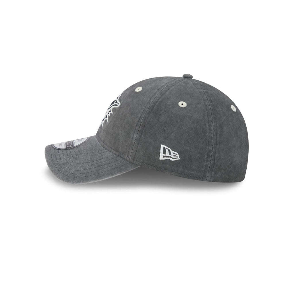 Miami Dolphins Washed Black Cotton 9TWENTY Adjustable Hat