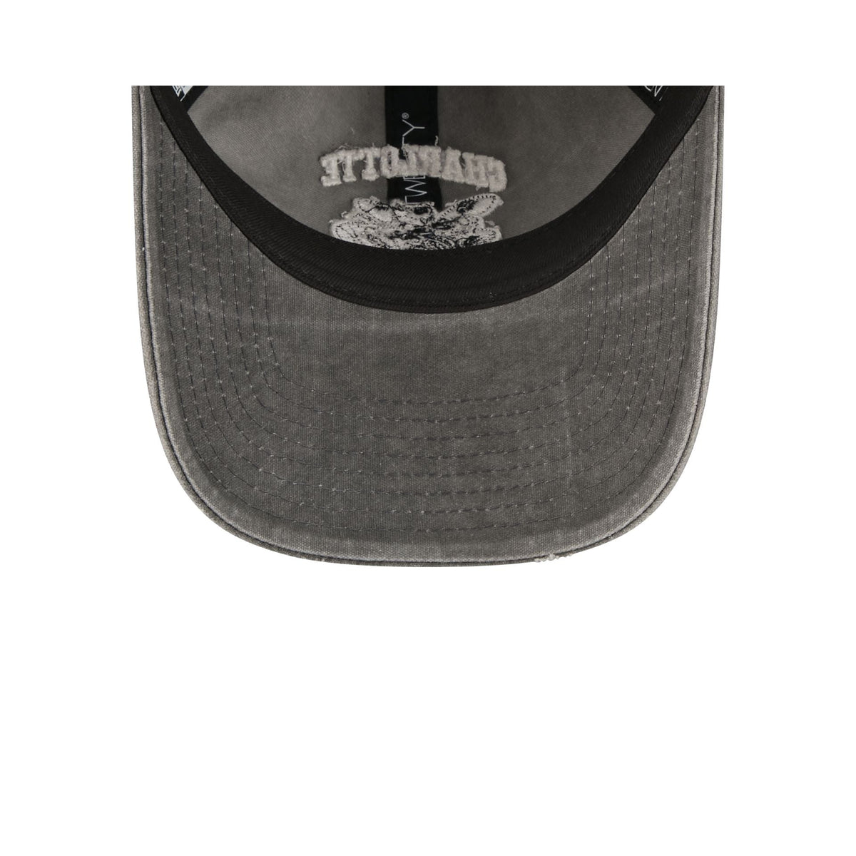 Charlotte Hornets Washed Black Cotton 9TWENTY Adjustable Hat