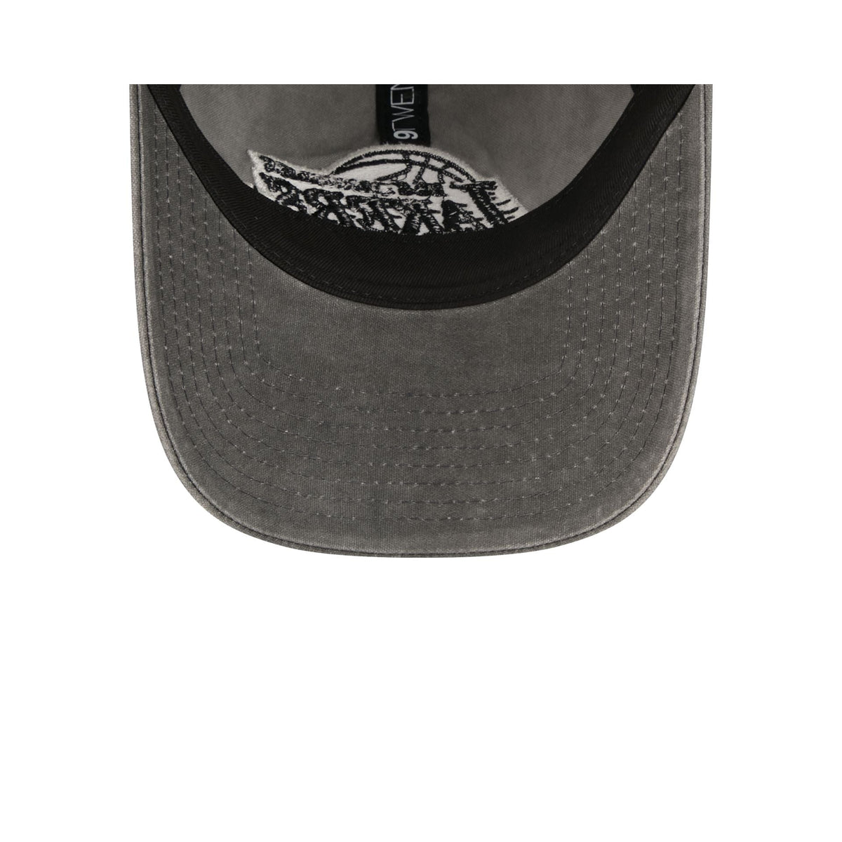 Los Angeles Lakers Washed Black Cotton 9TWENTY Adjustable Hat