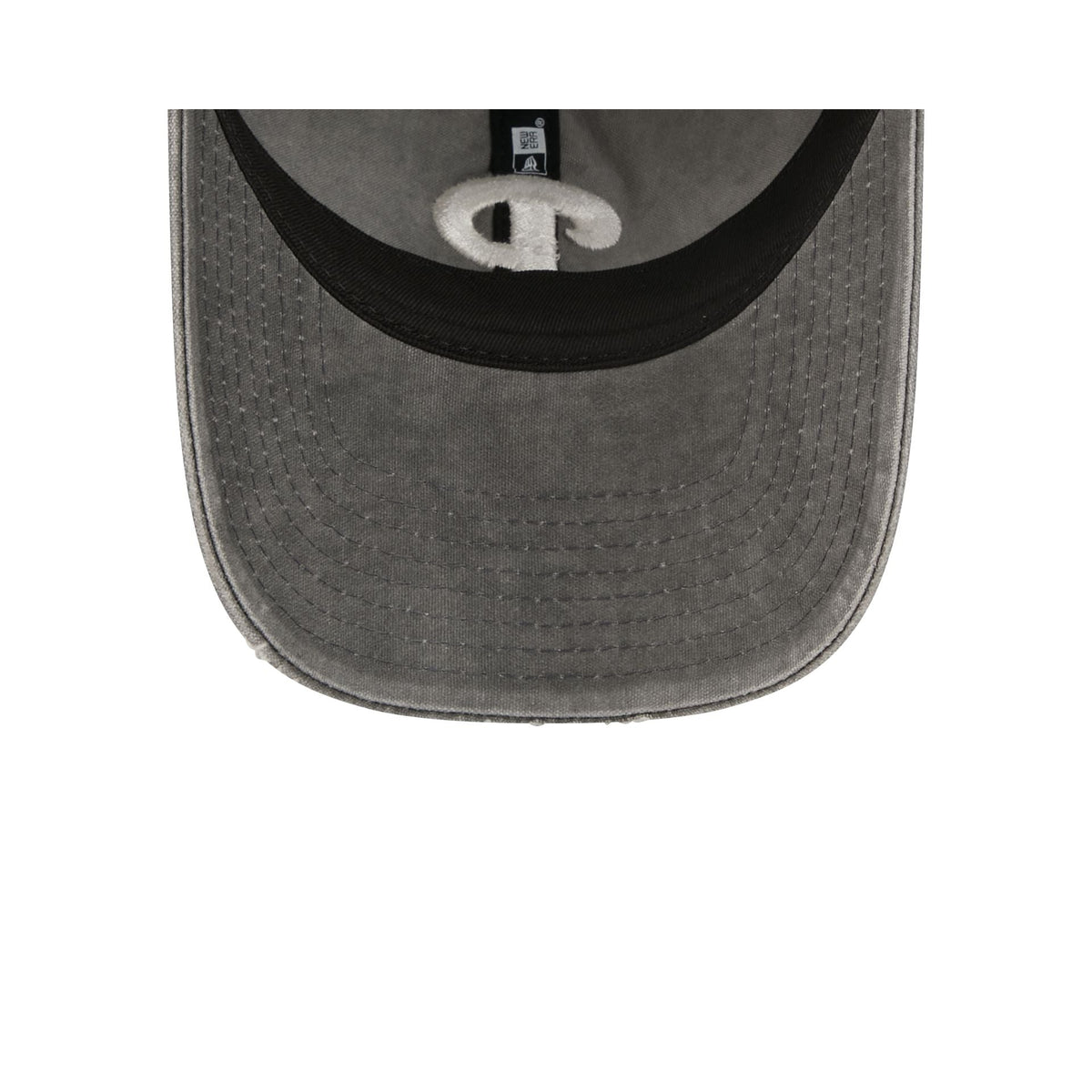 Philadelphia Phillies Washed Black Cotton 9TWENTY Adjustable Hat