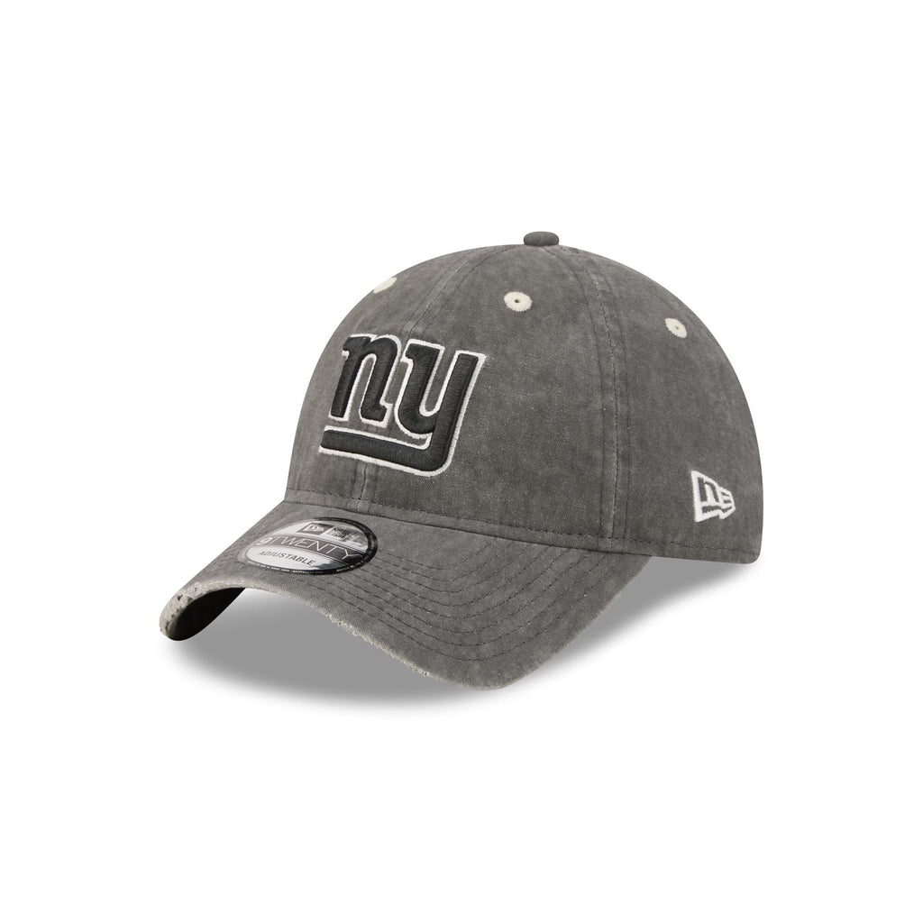 New York Giants Washed Black Cotton 9TWENTY Adjustable Hat