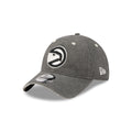 Atlanta Hawks Washed Black Cotton 9TWENTY Adjustable Hat