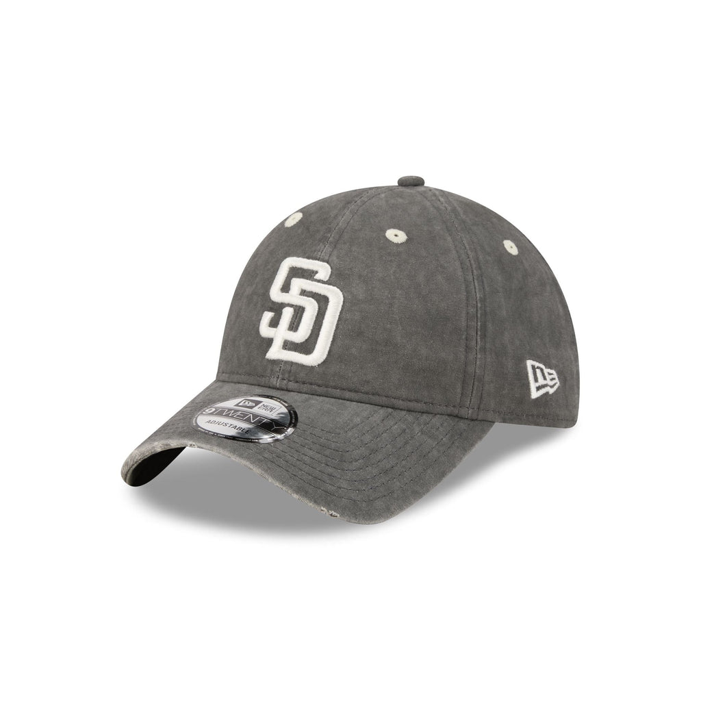 San Diego Padres Washed Black Cotton 9TWENTY Adjustable Hat