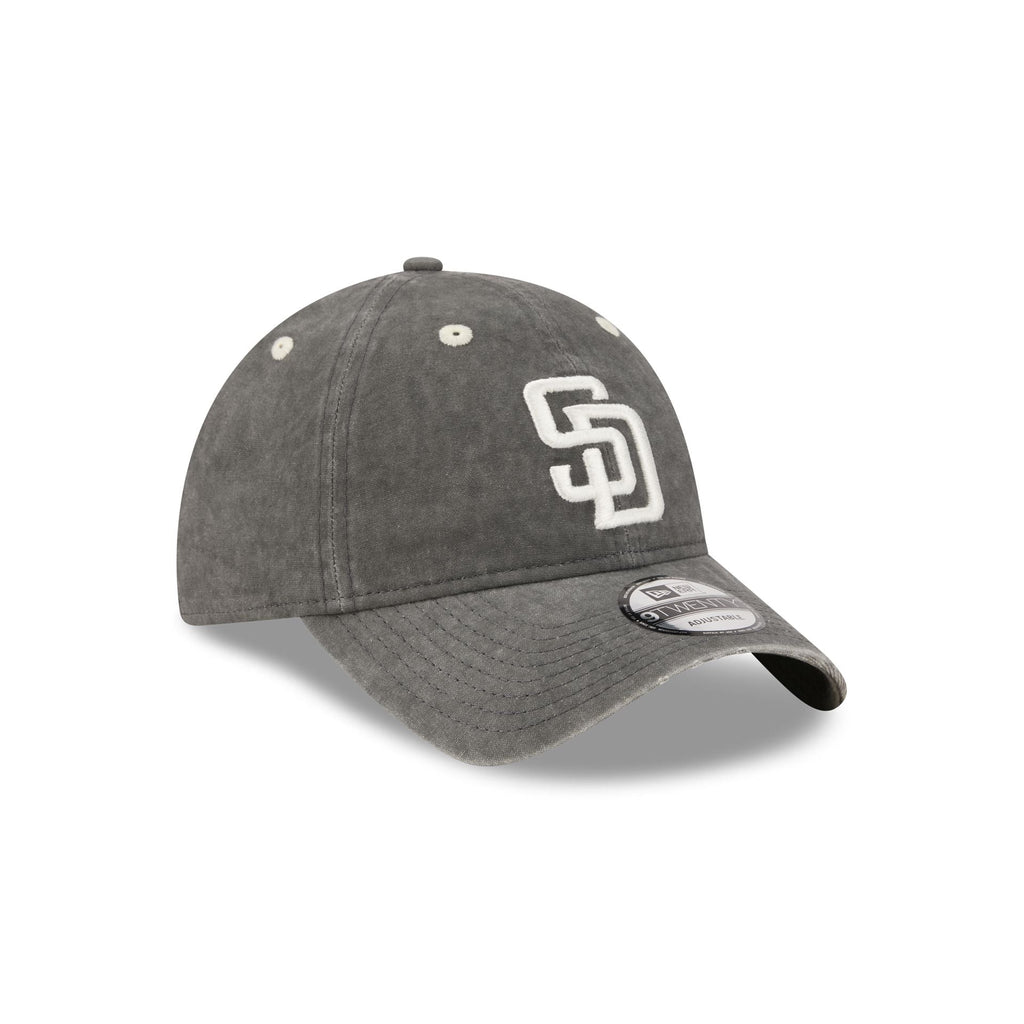 San Diego Padres Washed Black Cotton 9TWENTY Adjustable Hat