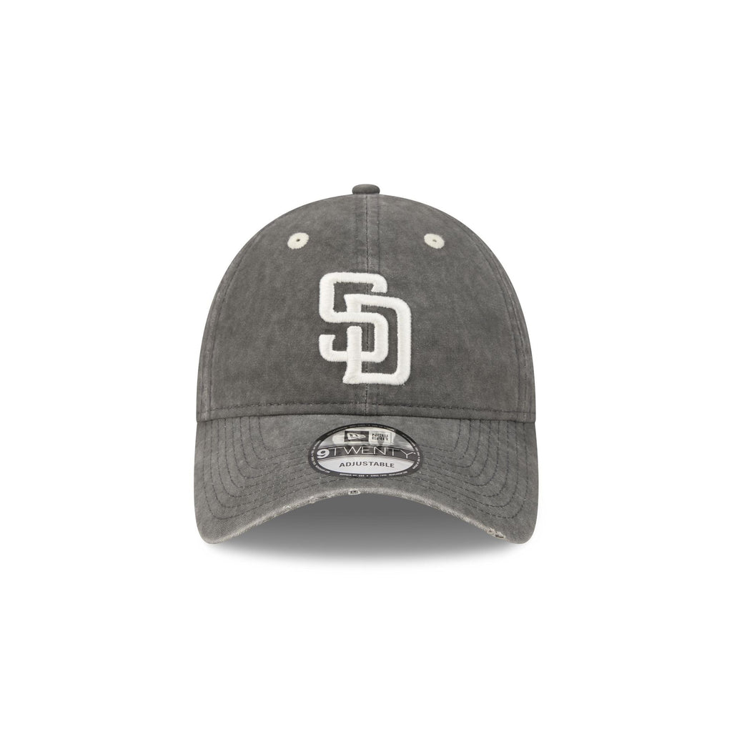 San Diego Padres Washed Black Cotton 9TWENTY Adjustable Hat