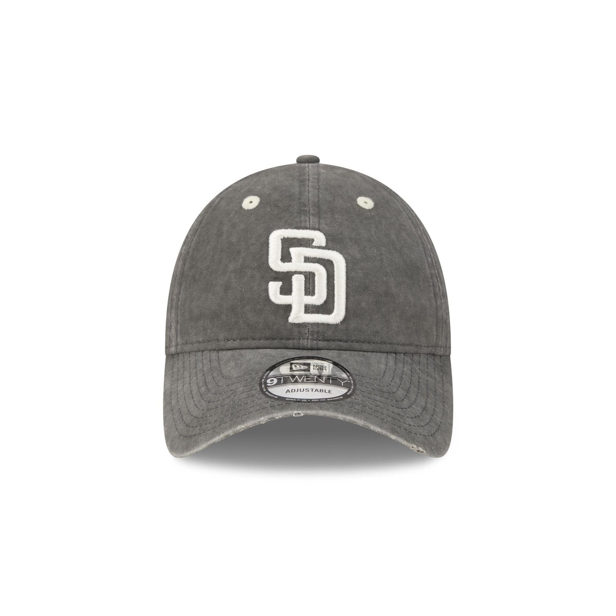 San Diego Padres Washed Black Cotton 9TWENTY Adjustable Hat