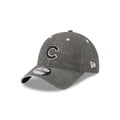 Chicago Cubs Washed Black Cotton 9TWENTY Adjustable Hat