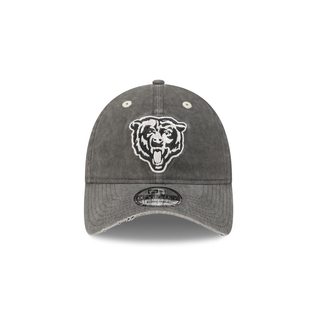 Chicago Bears Washed Black Cotton 9TWENTY Adjustable Hat