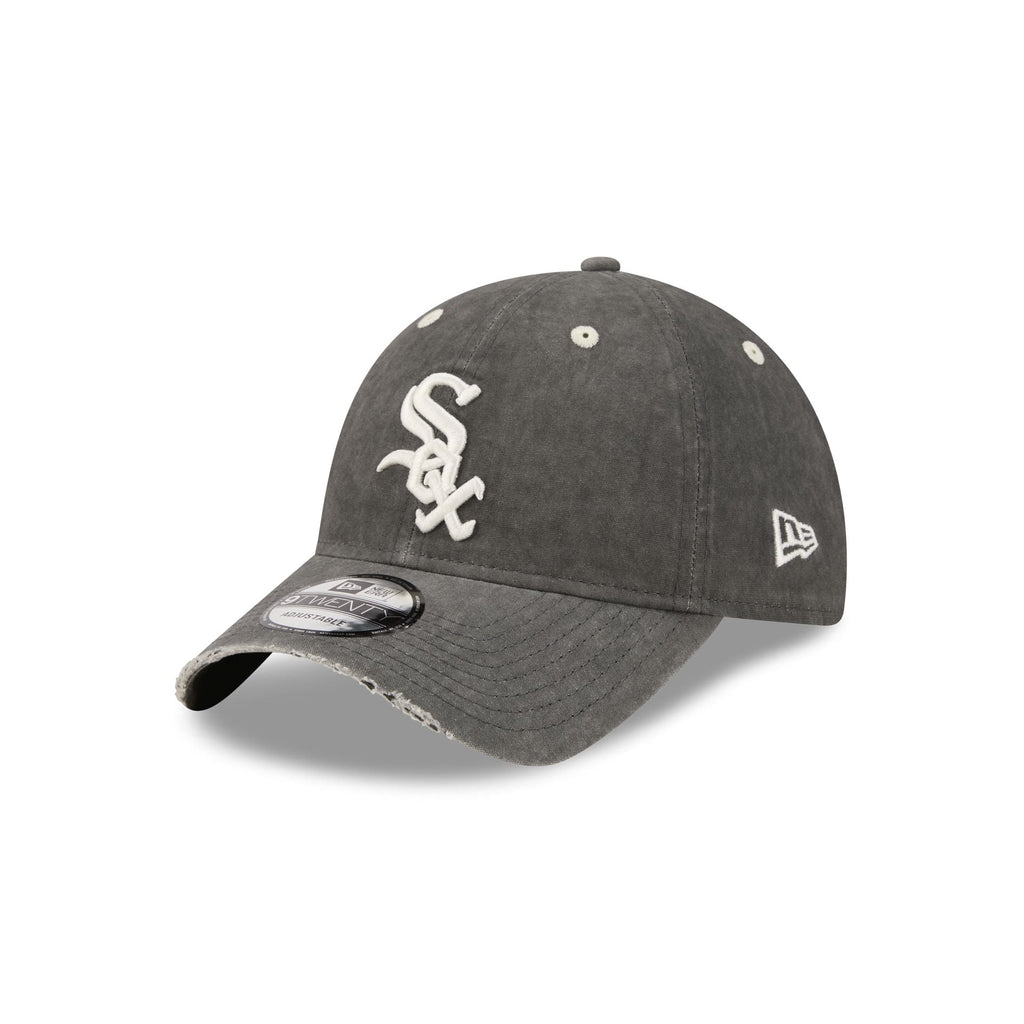 Chicago White Sox Washed Black Cotton 9TWENTY Adjustable Hat