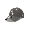 Chicago White Sox Washed Black Cotton 9TWENTY Adjustable Hat