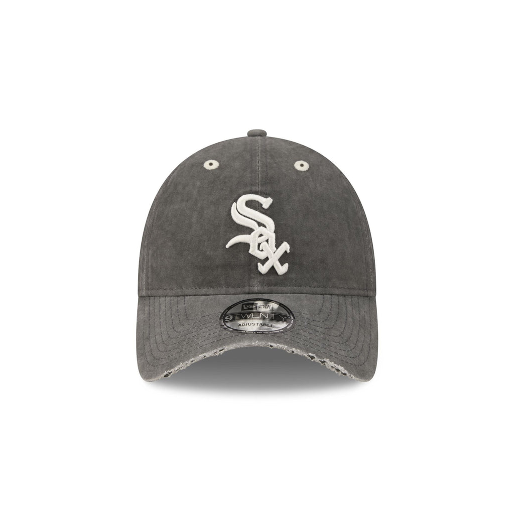 Chicago White Sox Washed Black Cotton 9TWENTY Adjustable Hat