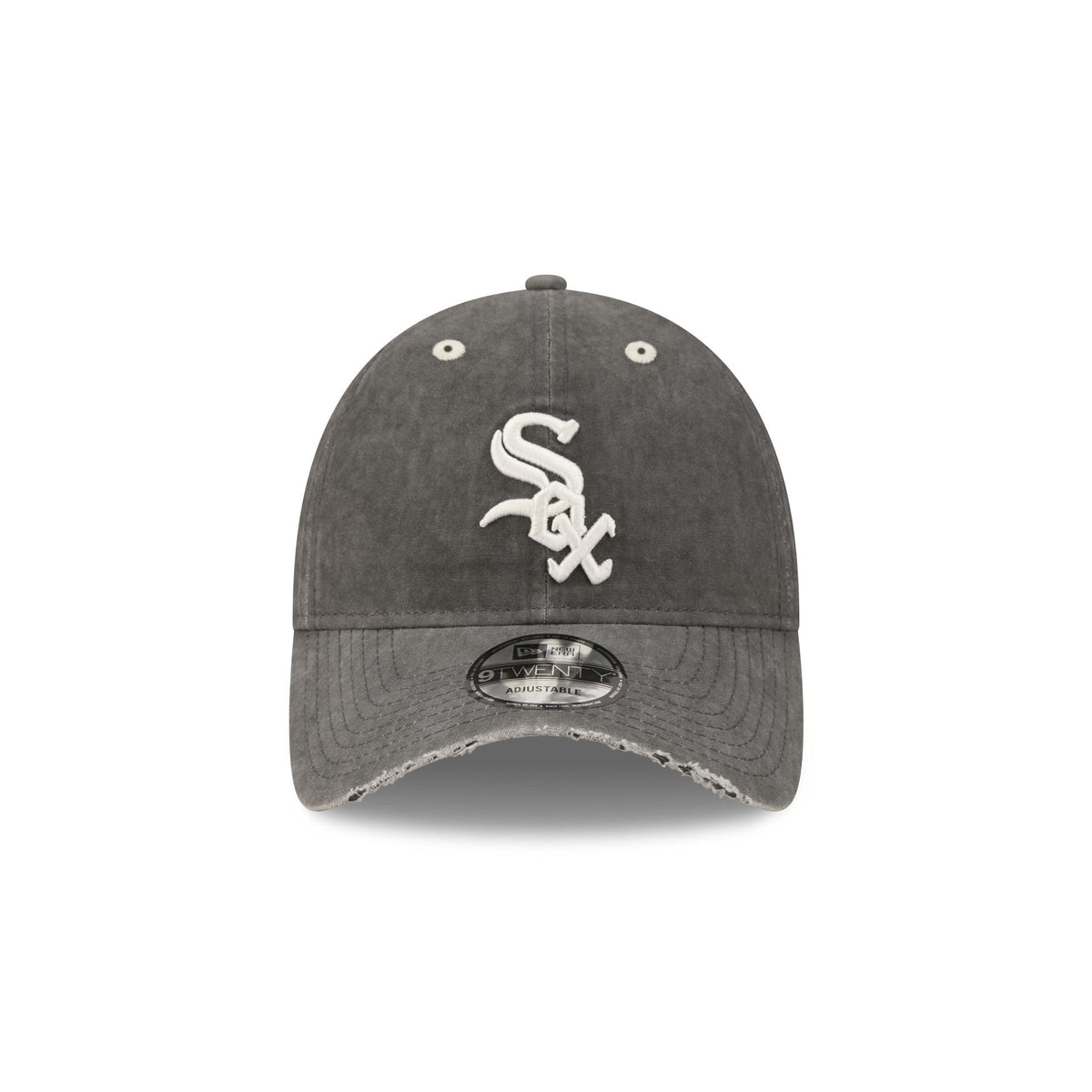 Chicago White Sox Washed Black Cotton 9TWENTY Adjustable Hat