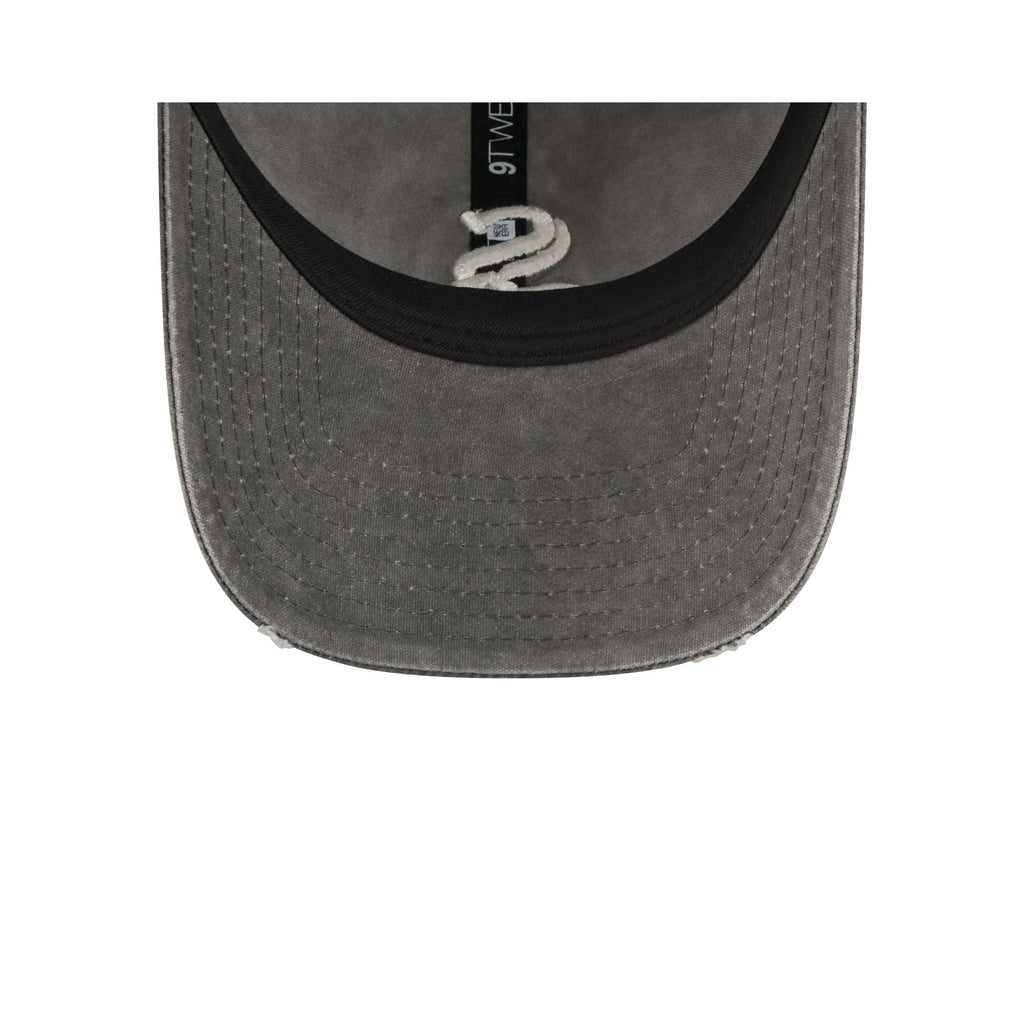 Chicago White Sox Washed Black Cotton 9TWENTY Adjustable Hat
