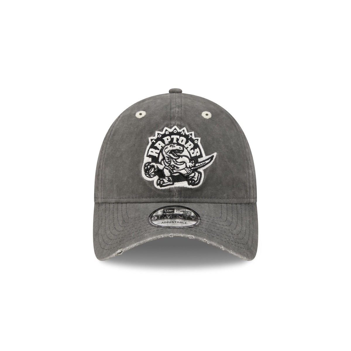 Toronto Raptors Washed Black Cotton 9TWENTY Adjustable Hat