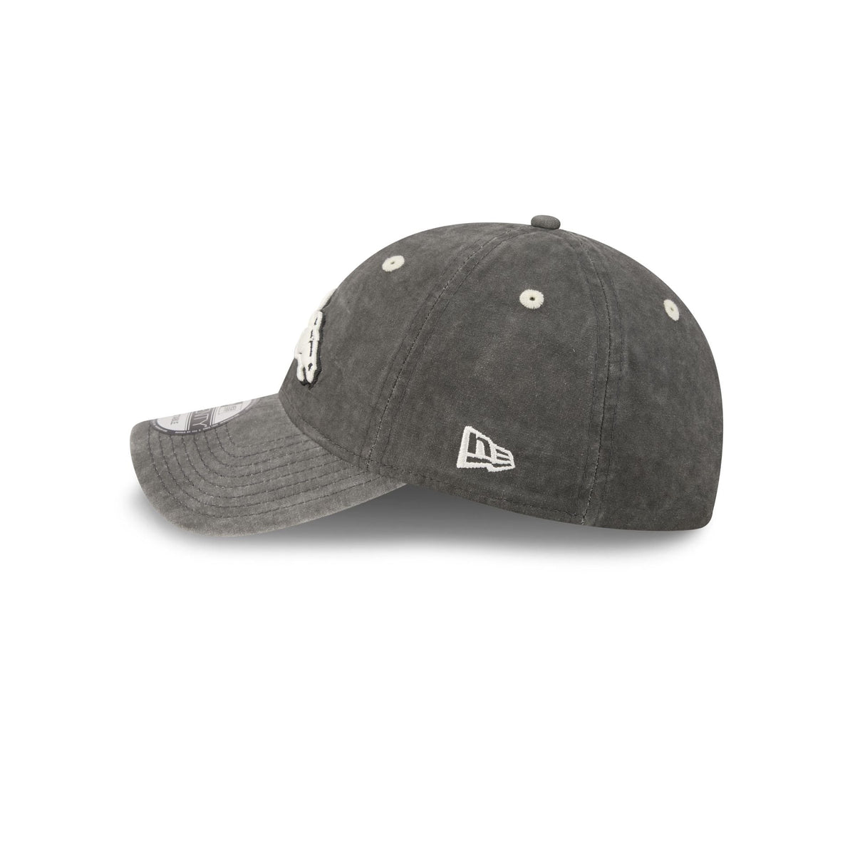 Denver Broncos Washed Black Cotton 9TWENTY Adjustable Hat