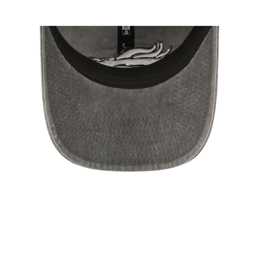 Denver Broncos Washed Black Cotton 9TWENTY Adjustable Hat