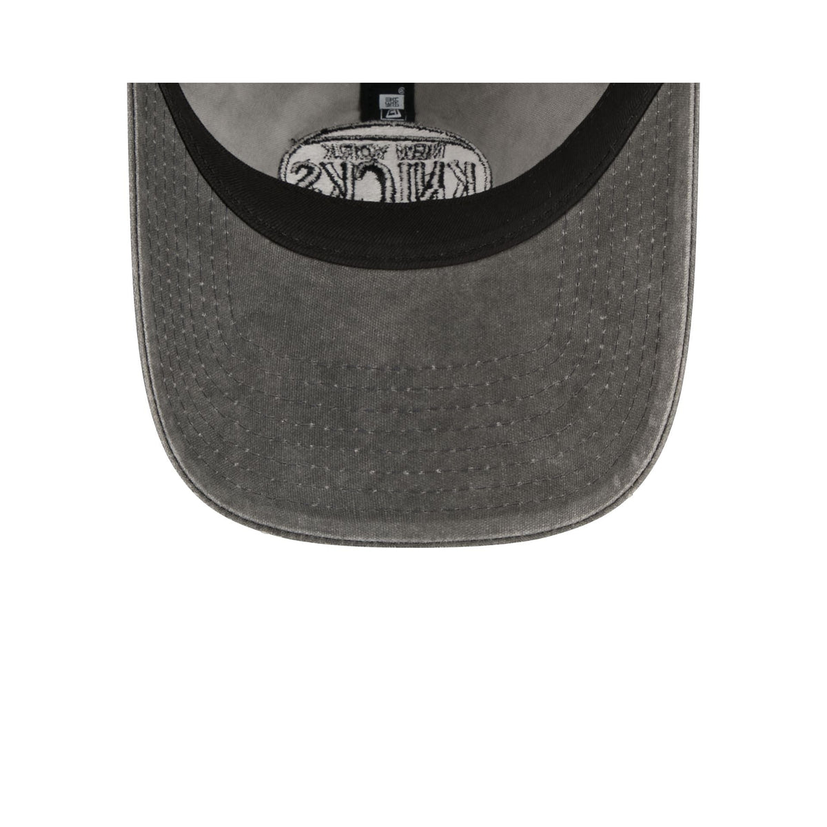 New York Knicks Washed Black Cotton 9TWENTY Adjustable Hat
