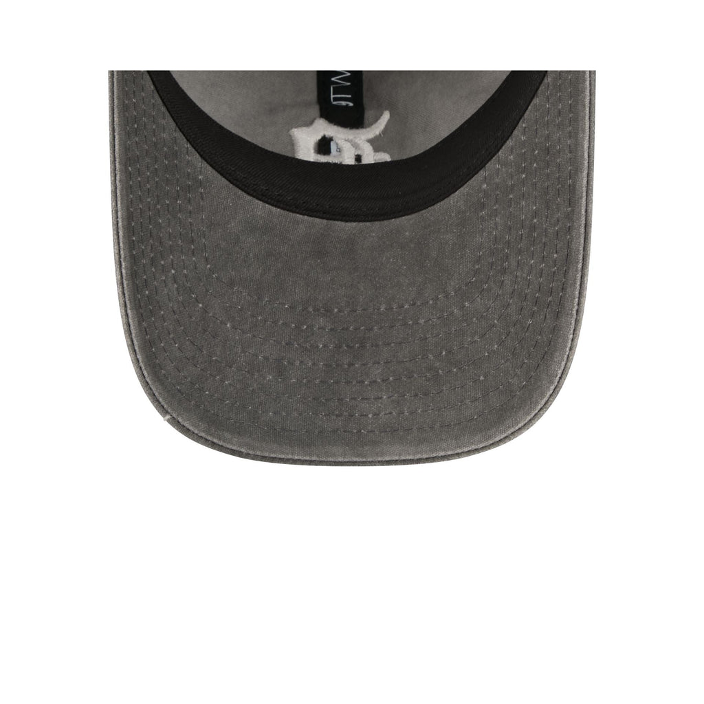 Detroit Tigers Washed Black Cotton 9TWENTY Adjustable Hat