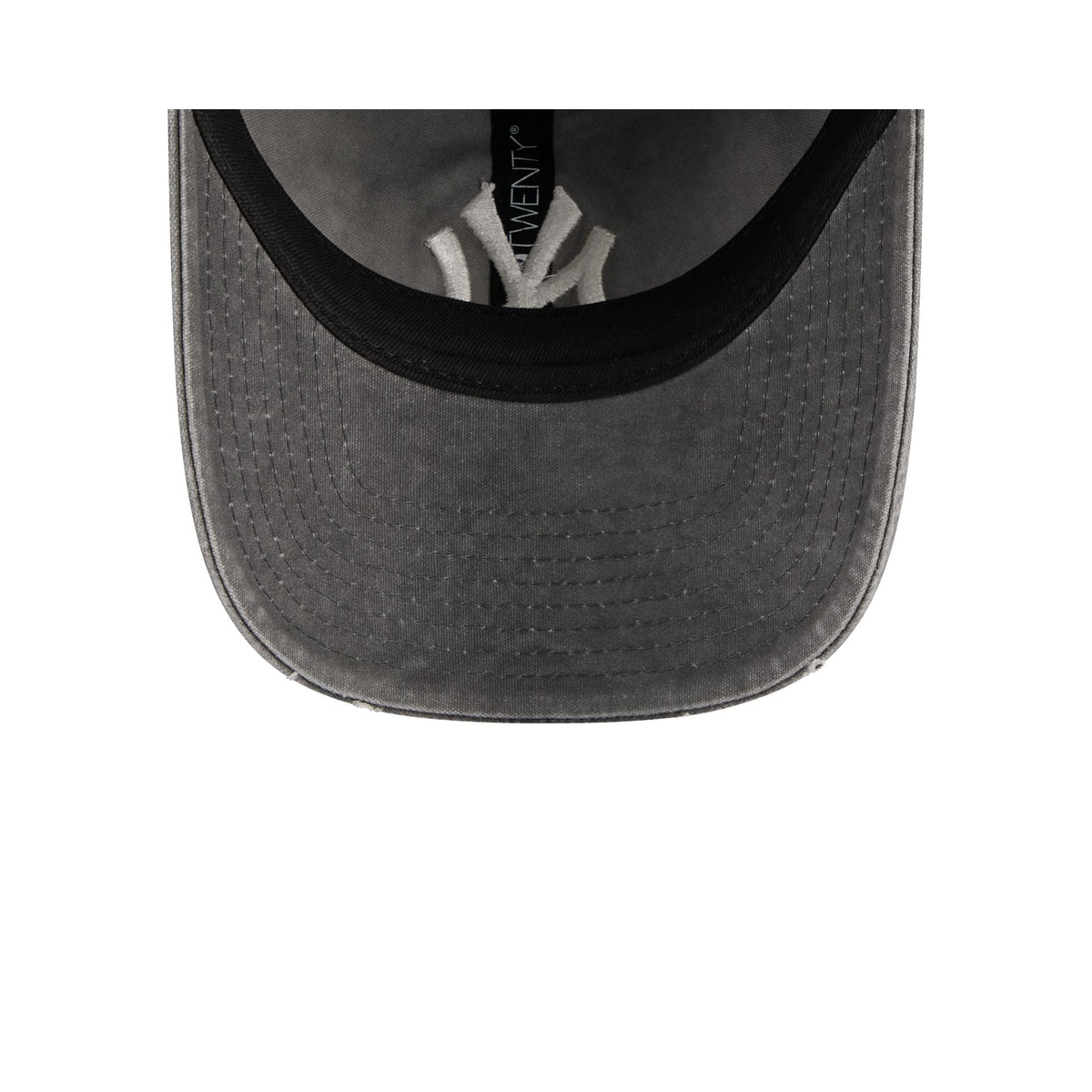 New York Yankees Washed Black Cotton 9TWENTY Adjustable Hat