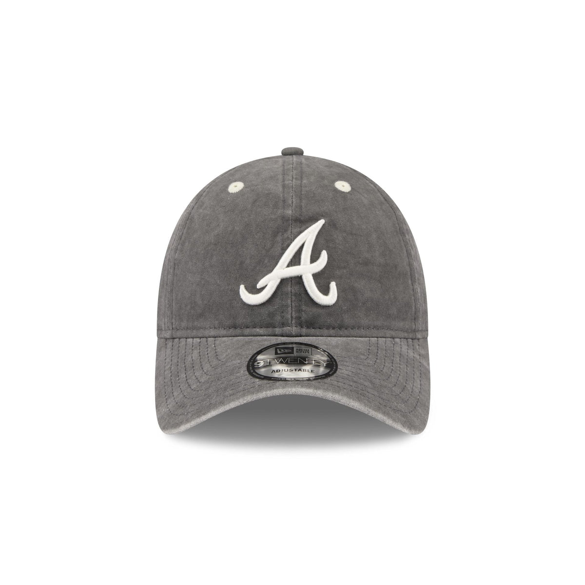 Atlanta Braves Washed Black Cotton 9TWENTY Adjustable Hat