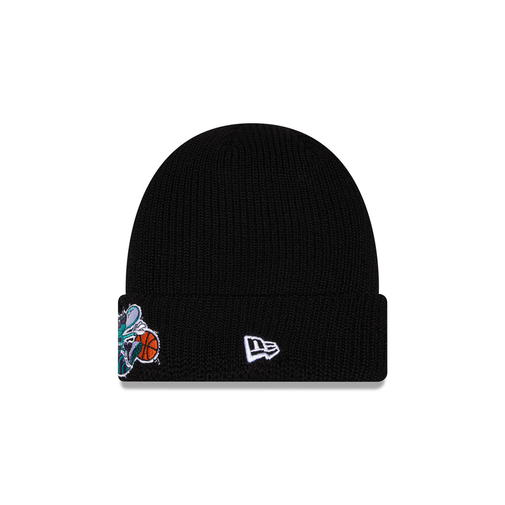 Charlotte Hornets Black Cuff Knit Beanie Hat