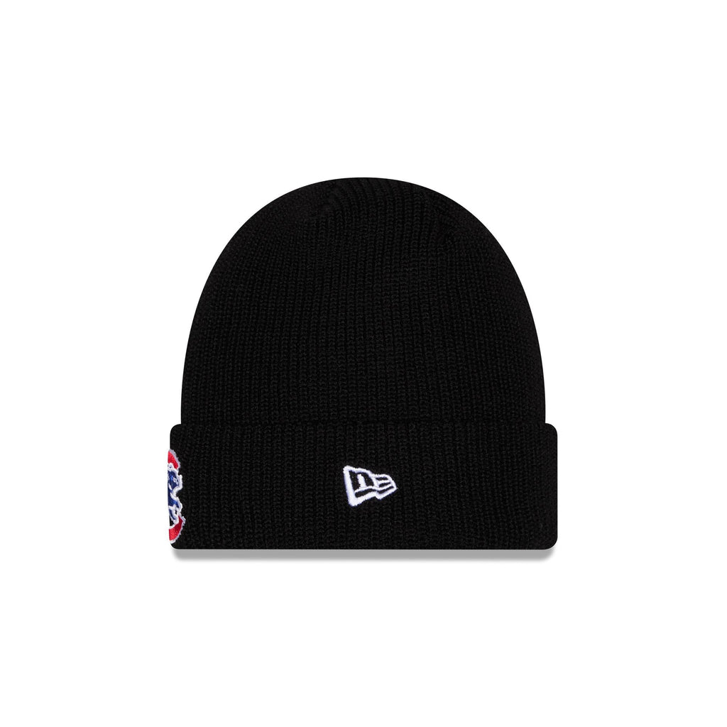 Chicago Cubs Black Cuff Knit Beanie Hat