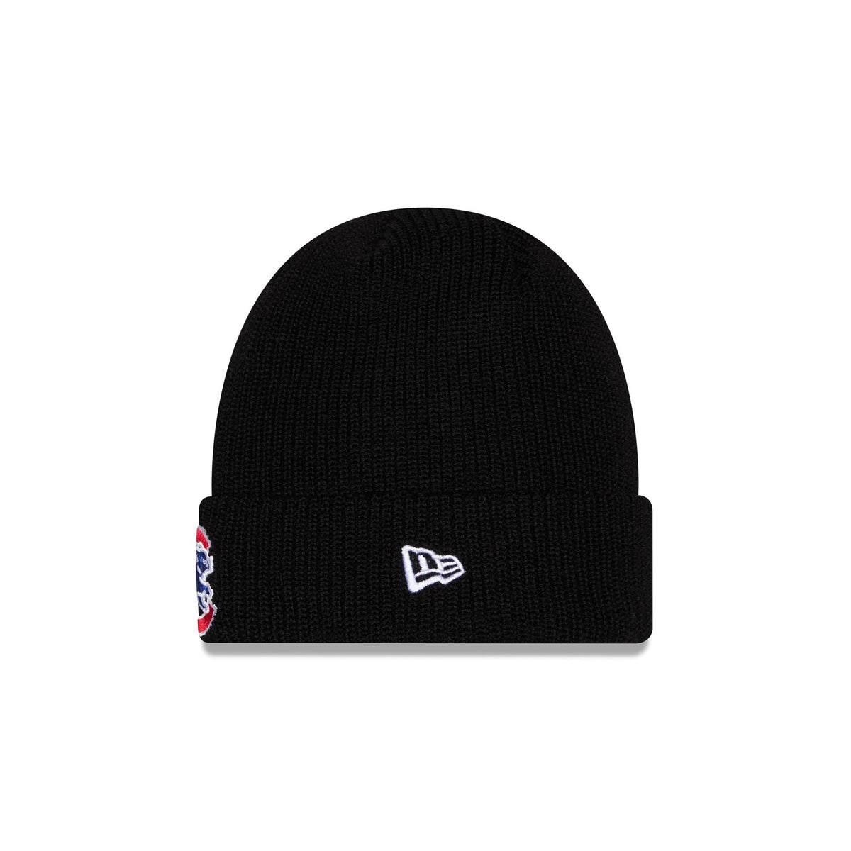 Chicago Cubs Black Cuff Knit Beanie Hat