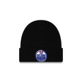 Edmonton Oilers Black Cuff Knit Beanie Hat