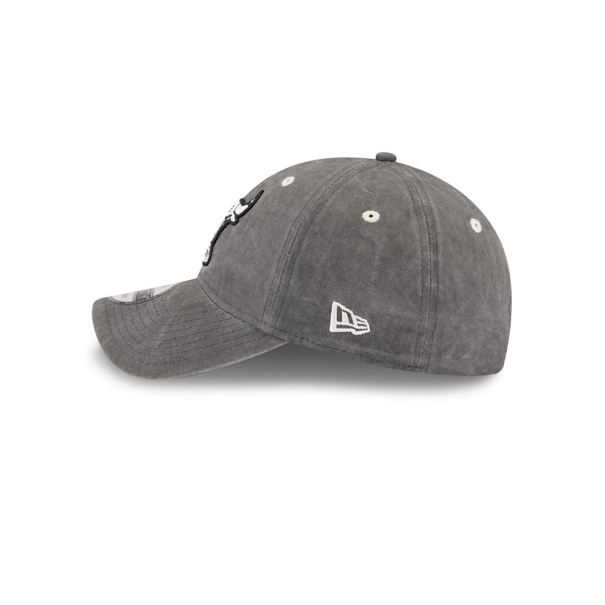 Chicago Bulls Washed Black Cotton 9TWENTY Adjustable Hat
