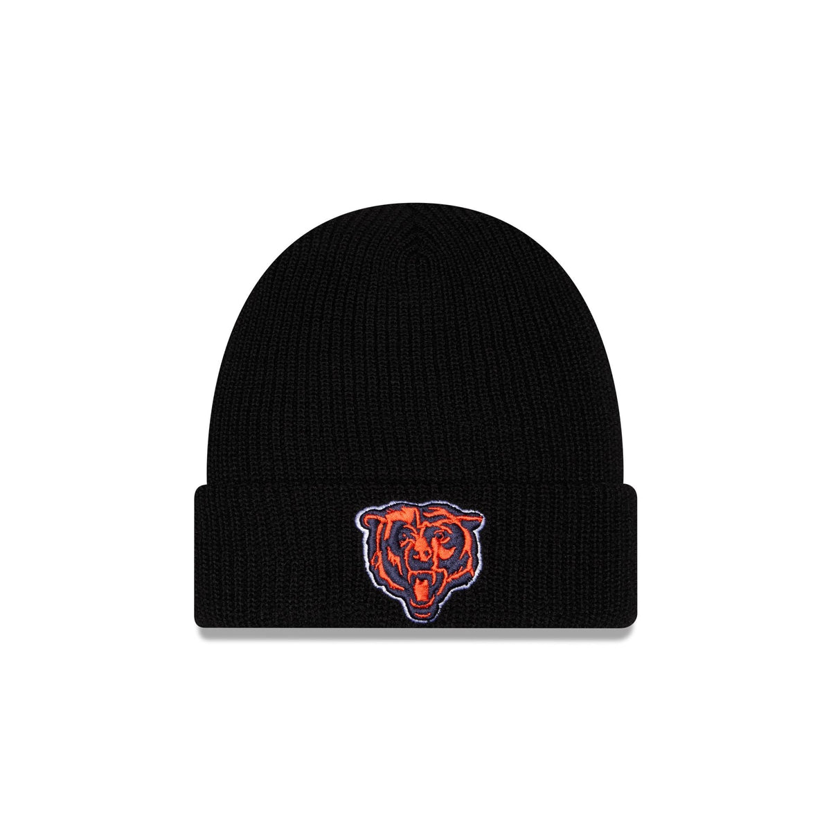 Chicago Bears Black Cuff Knit Beanie Hat