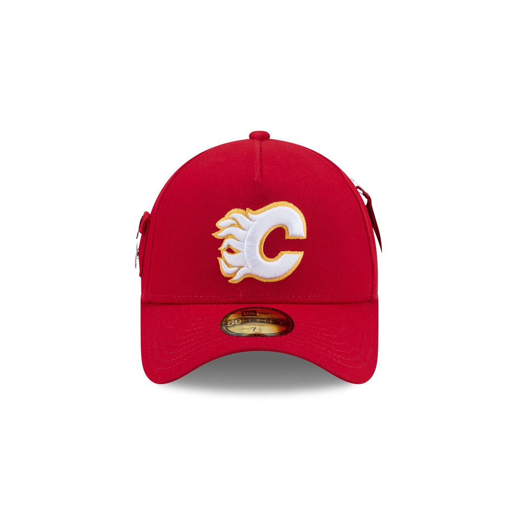 Alpha Industries x Calgary Flames 59FORTY A-Frame Fitted Hat