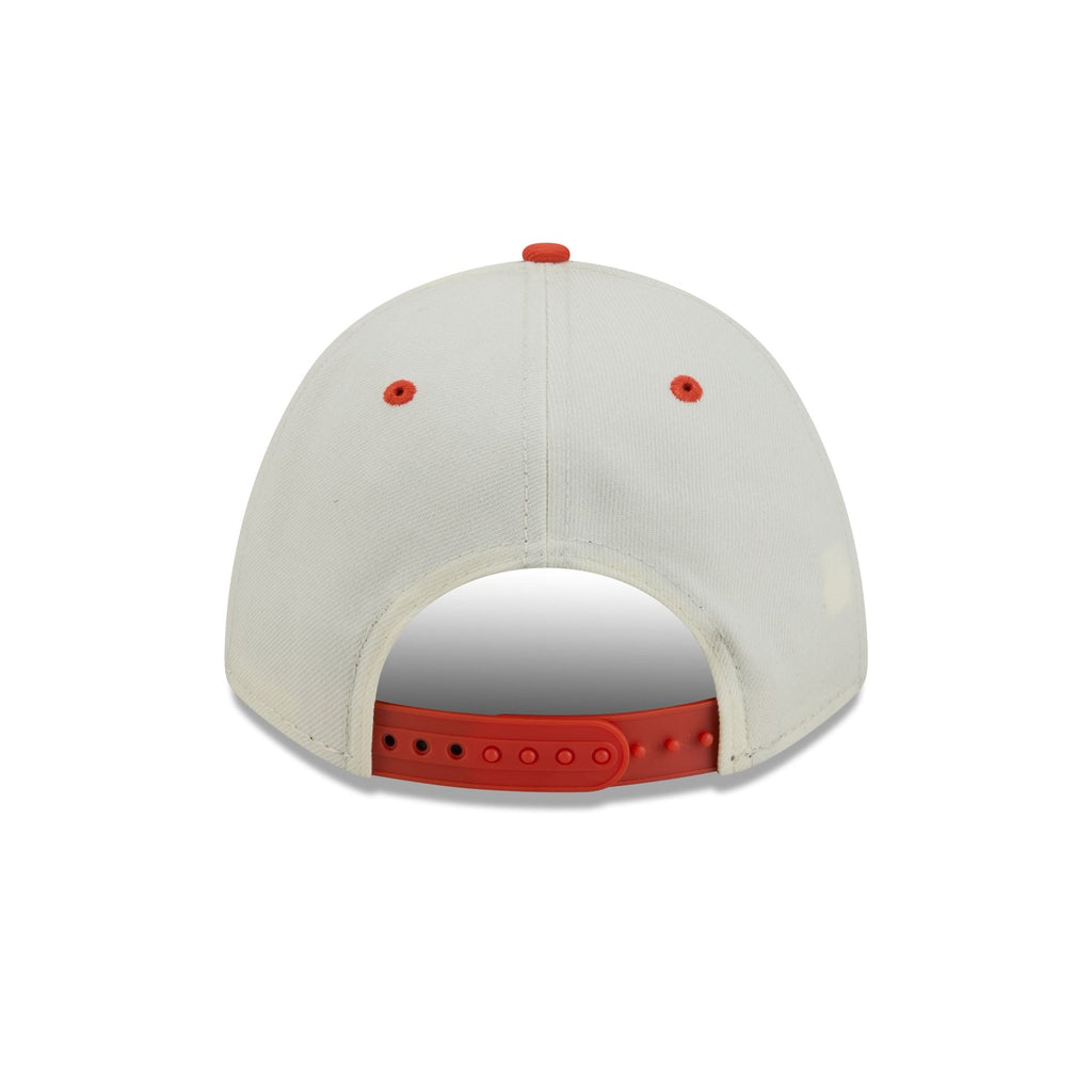Anaheim Ducks Arched Graphic Chrome White 9FORTY M-Crown A-Frame Snapback Hat