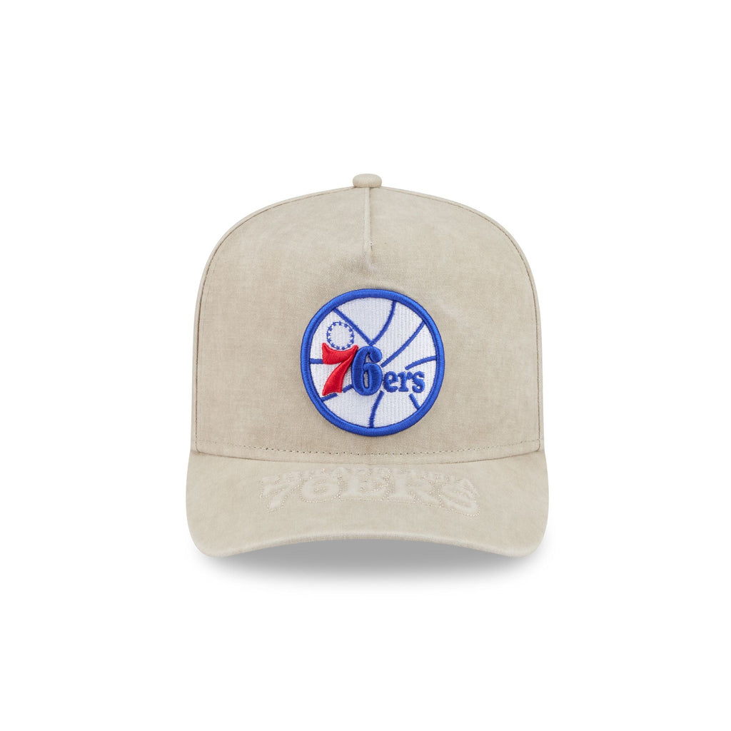 Philadelphia 76ers Brushed Cotton Stone 9FIFTY A-Frame Snapback Hat