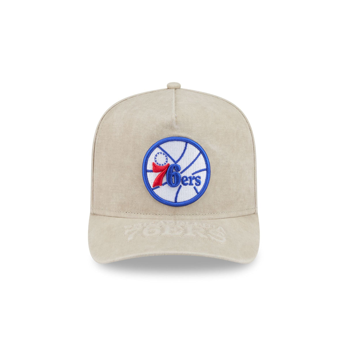 Philadelphia 76ers Brushed Cotton Stone 9FIFTY A-Frame Snapback Hat