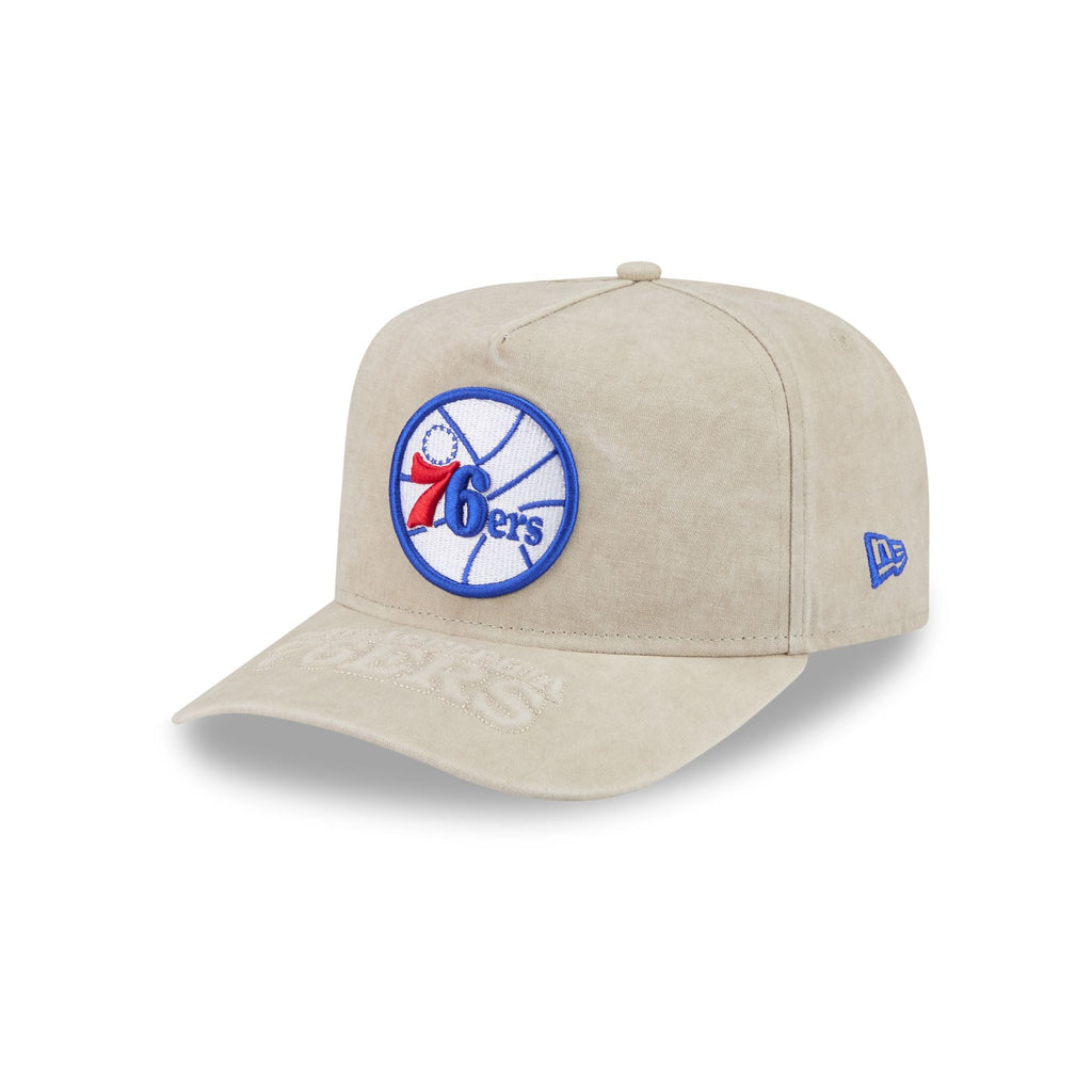 Philadelphia 76ers Brushed Cotton Stone 9FIFTY A-Frame Snapback Hat