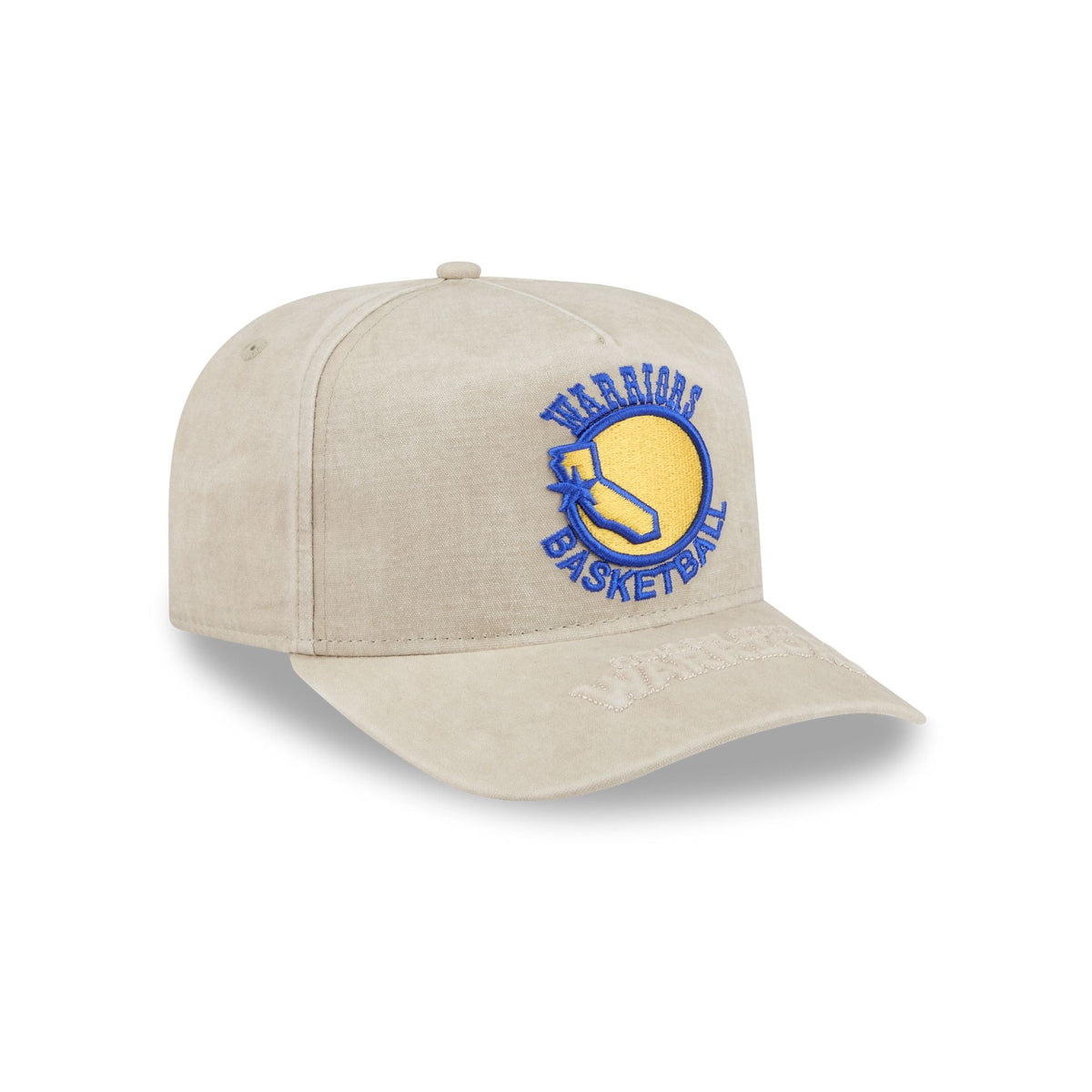 Golden State Warriors Brushed Cotton Stone 9FIFTY A-Frame Snapback Hat