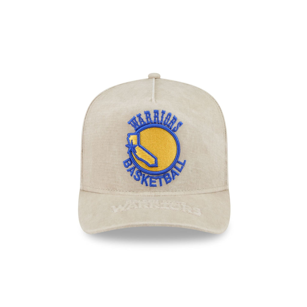 Golden State Warriors Brushed Cotton Stone 9FIFTY A-Frame Snapback Hat