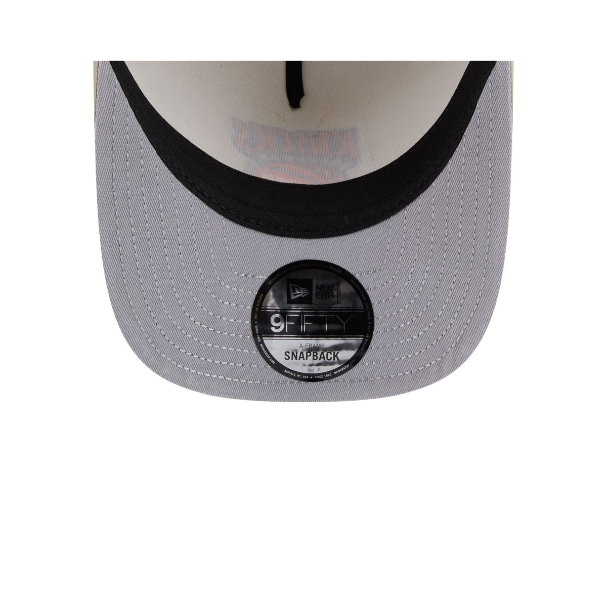 New York Knicks Brushed Cotton Stone 9FIFTY A-Frame Snapback Hat