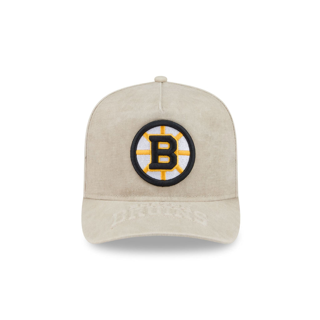 Boston Bruins Brushed Cotton Stone 9FIFTY A-Frame Snapback Hat