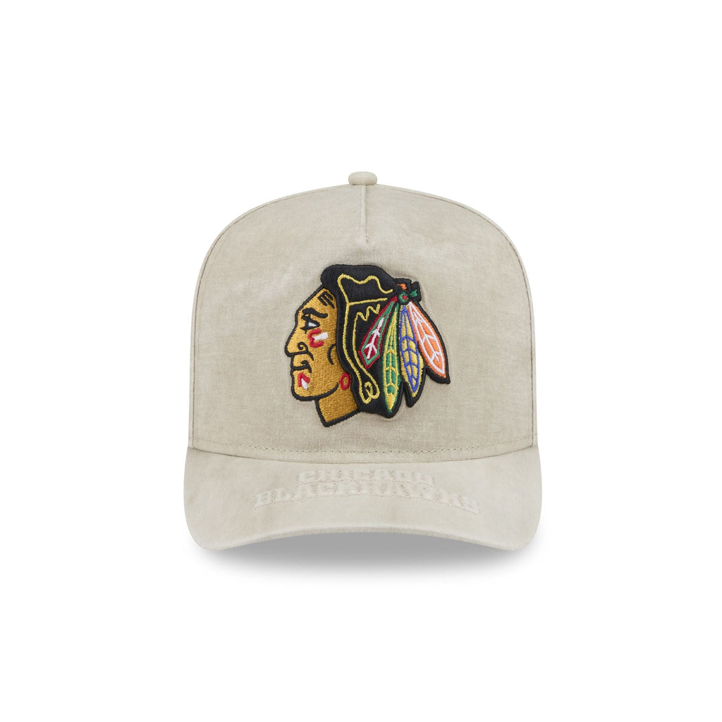 Chicago Blackhawks Brushed Cotton Stone 9FIFTY A-Frame Snapback Hat