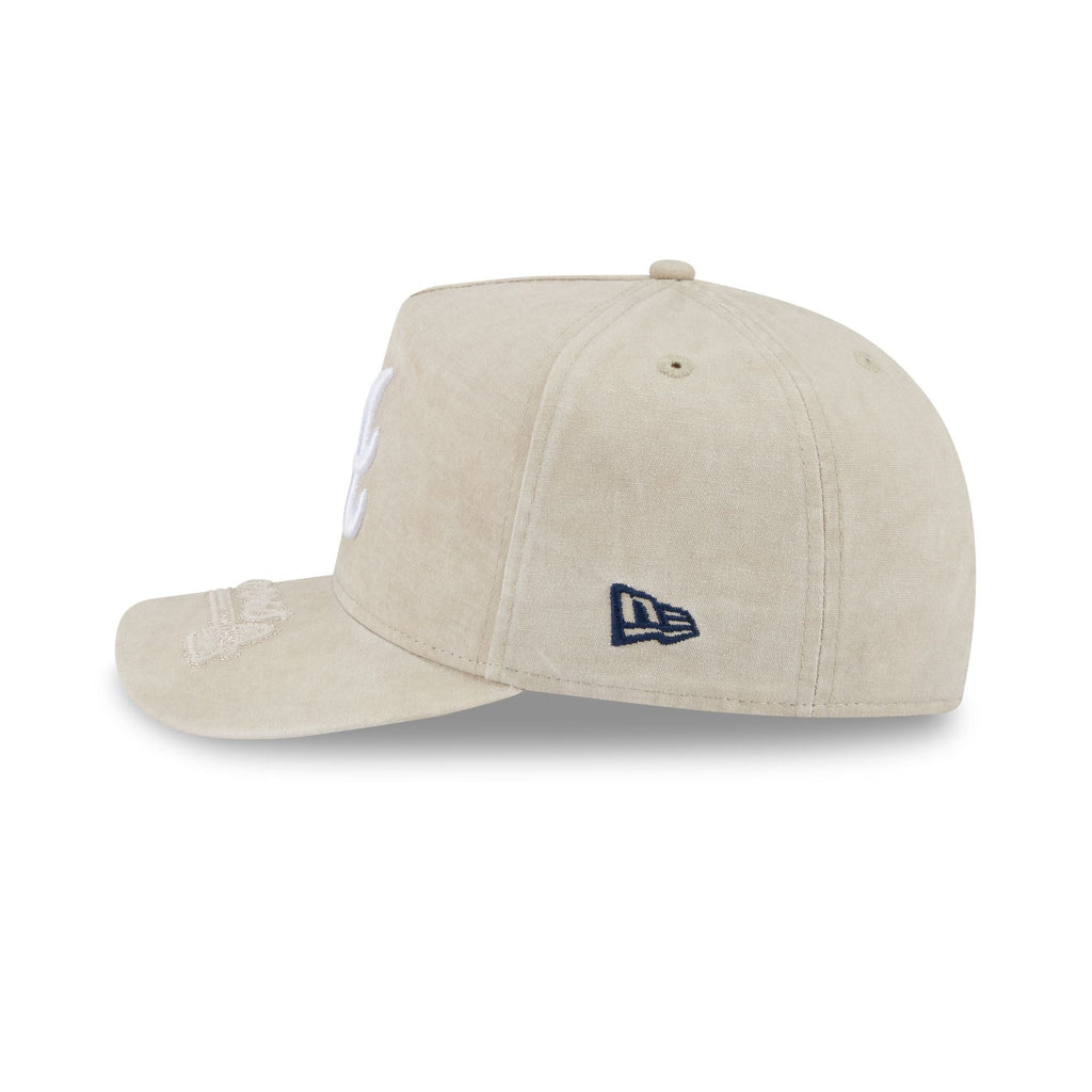 Atlanta Braves Brushed Cotton Stone 9FIFTY A-Frame Snapback Hat