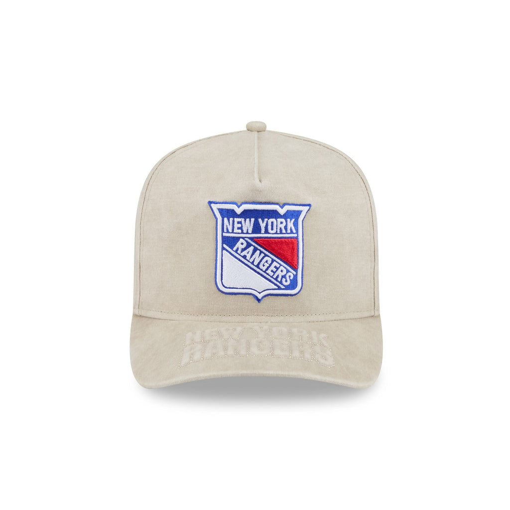 New York Rangers Brushed Cotton Stone 9FIFTY A-Frame Snapback Hat