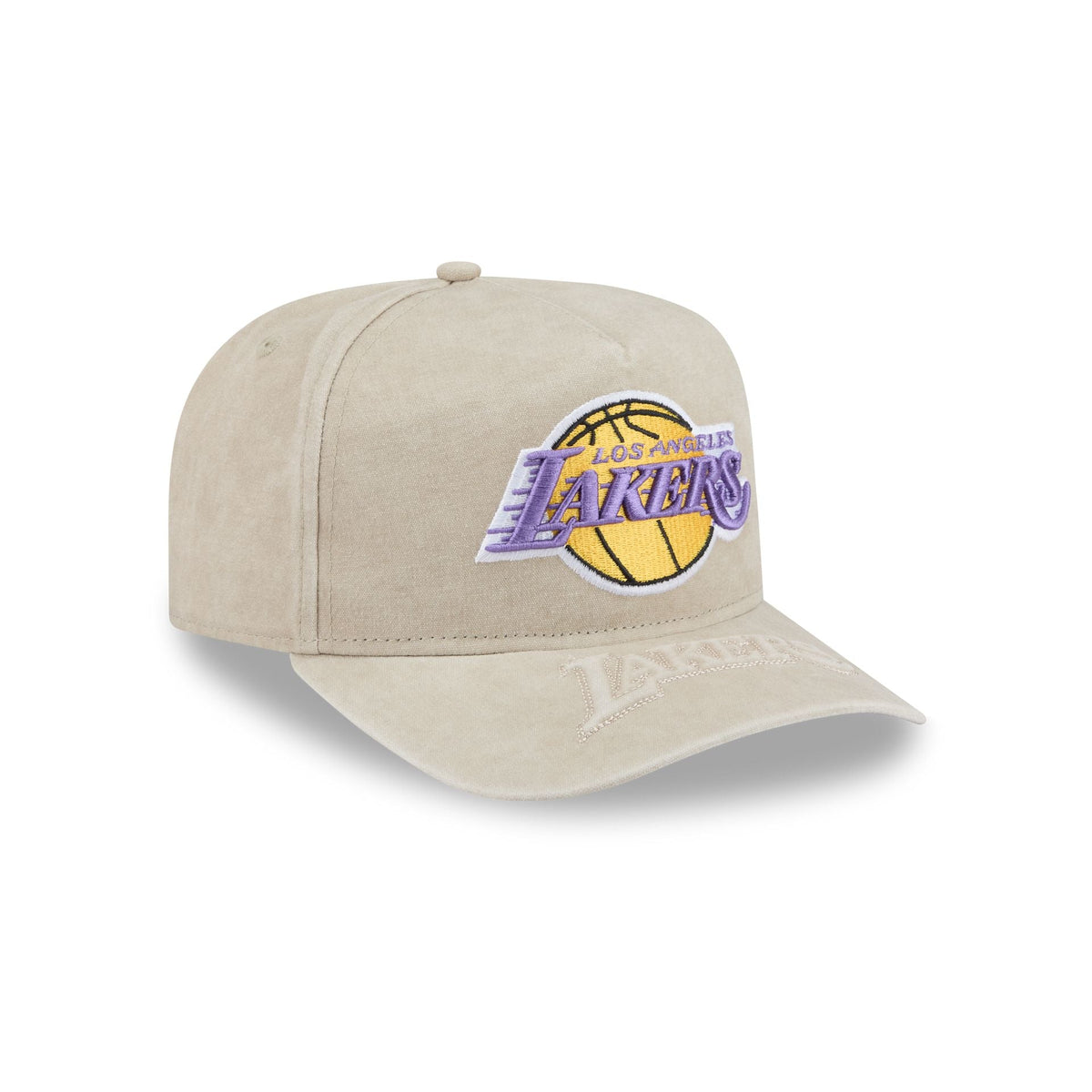Los Angeles Lakers Brushed Cotton Stone 9FIFTY A-Frame Snapback Hat